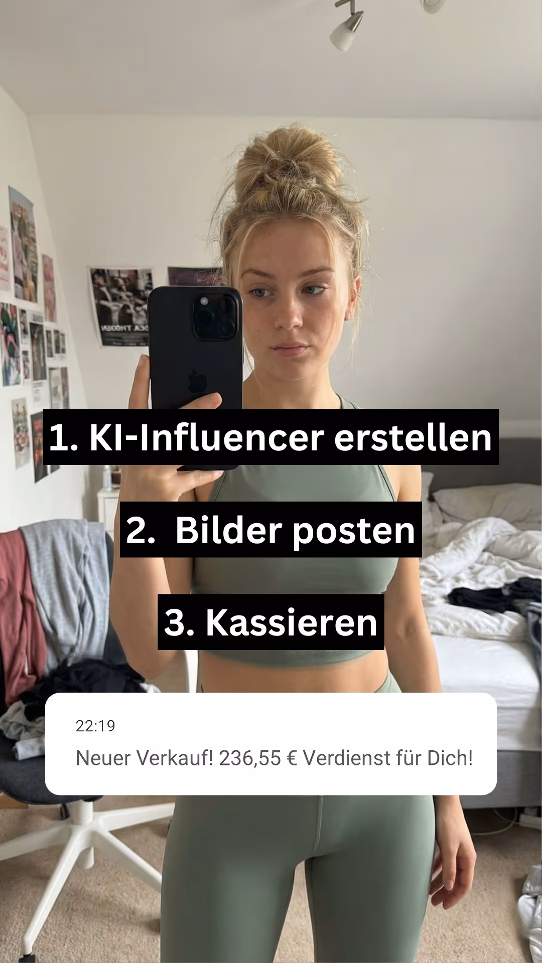Beispiel-Creative 5 aus dem Partnerbereich des AI Influencer Systems
