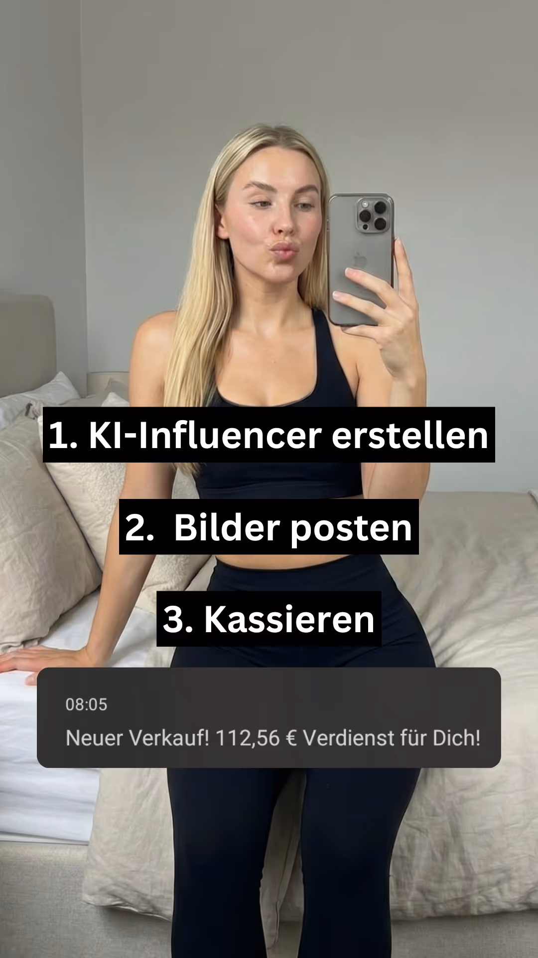 Beispiel-Creative 6 aus dem Partnerbereich des AI Influencer Systems