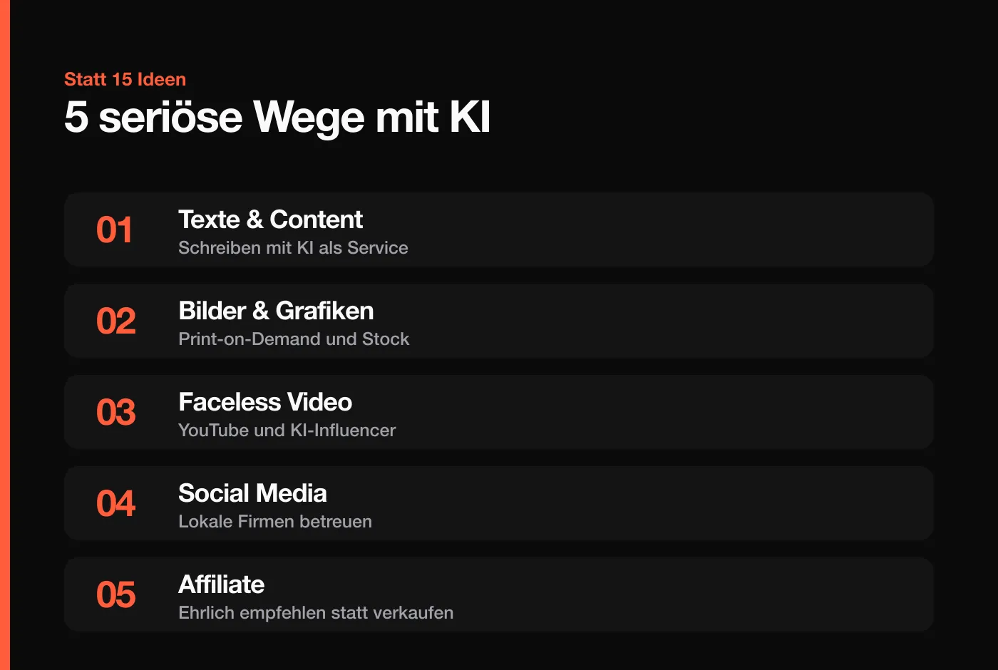 5 seriöse Wege, mit KI Geld zu verdienen, für Einsteiger ohne Vorwissen, sortiert nach Zeitbudget