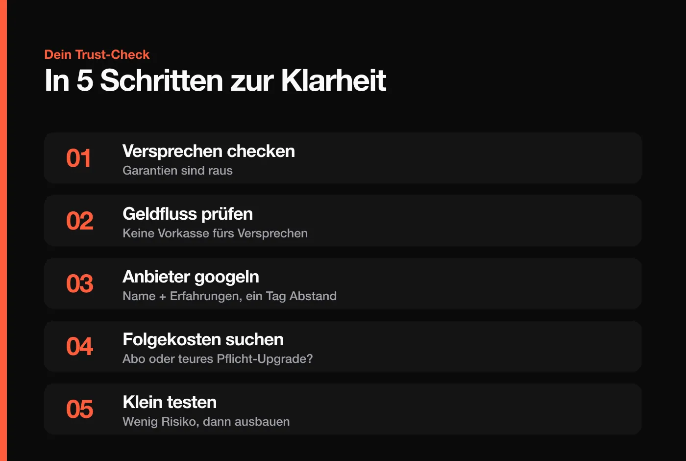 In 5 Schritten seriöse Online-Verdienst-Angebote erkennen und sicher starten